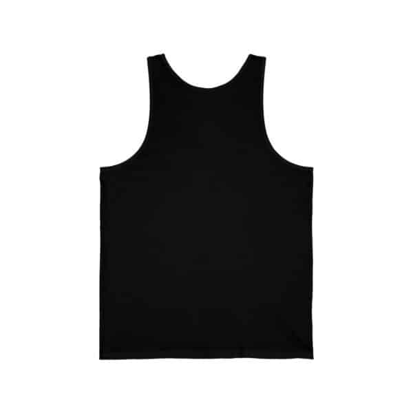New USA Flag Unisex Jersey Tank Print on Front - Black - Image 2