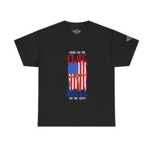 Stand For The Flag, Kneel For The Cross - Unisex Heavy Cotton Tee - Bold Political Statement T-Shirt for Patriots, Gifts for Supporters, Political Apparel, Casual Wear, Election [...]