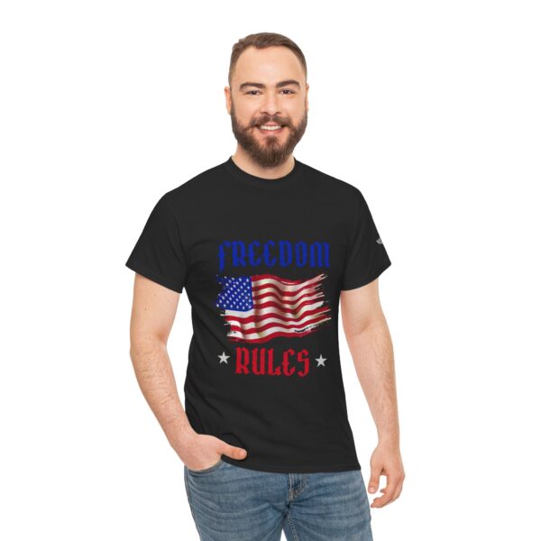 Freedom Rules - Unisex Heavy Cotton Tee - Bold Political Statement T-Shirt for Patriots, Gifts for Supporters, Political Apparel, Casual Wear, Election [...] - Image 6