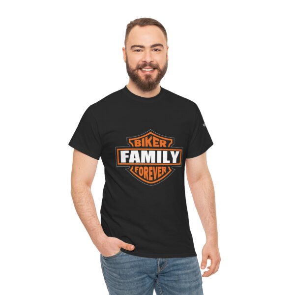 Biker Family Forever - Unisex Heavy Cotton Tee - Unisex Heavy Cotton Tee - Motorcycle Statement T-Shirt for Bikers, Patriots, Gifts for Friends & Family, Casual Wear. - Image 6