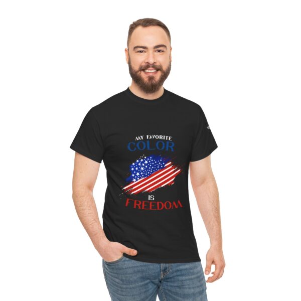 My Favorite Color Is Freedom - Unisex Heavy Cotton Tee - Bold Political Statement T-Shirt for Patriots, Gifts for Supporters, Political Apparel, Casual Wear, Election [...] - Image 6