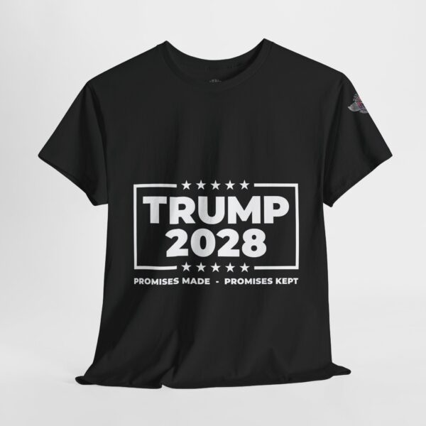 Trump 2028 "Promises Made - Promises Kept" Unisex Heavy Cotton Tee - Bold Political Statement T-Shirt for Patriots, Gifts for Supporters, Political Apparel, Casual Wear, Election [...] - Image 4