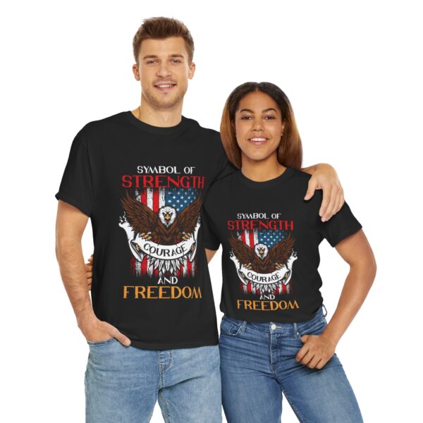 Symbol Of Strength, Courage, And Freedom - Unisex Heavy Cotton Tee - Bold Political Statement T-Shirt for Patriots, Gifts for Supporters, Political Apparel, Casual Wear, Election [...] - Image 12
