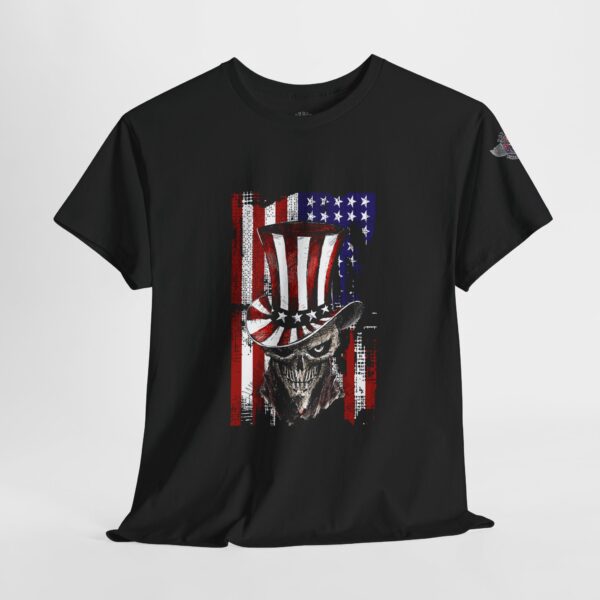 American Skull - Unisex Heavy Cotton Tee - Bold Political Statement T-Shirt for Patriots, Gifts for Supporters, Political Apparel, Casual Wear, Election [...] - Image 4