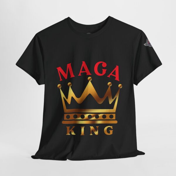 Maga King 1 - Unisex Heavy Cotton Tee - Bold Political Statement T-Shirt for Patriots, Gifts for Supporters, Political Apparel, Casual Wear, Election [...] - Image 4