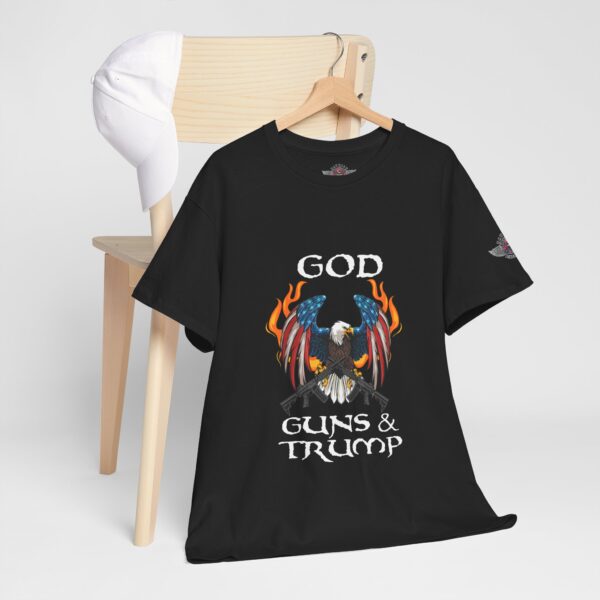 God, Guns & Trump - Unisex Heavy Cotton Tee - Bold Political Statement T-Shirt for Patriots, Gifts for Supporters, Political Apparel, Casual Wear, Election [...] - Image 5