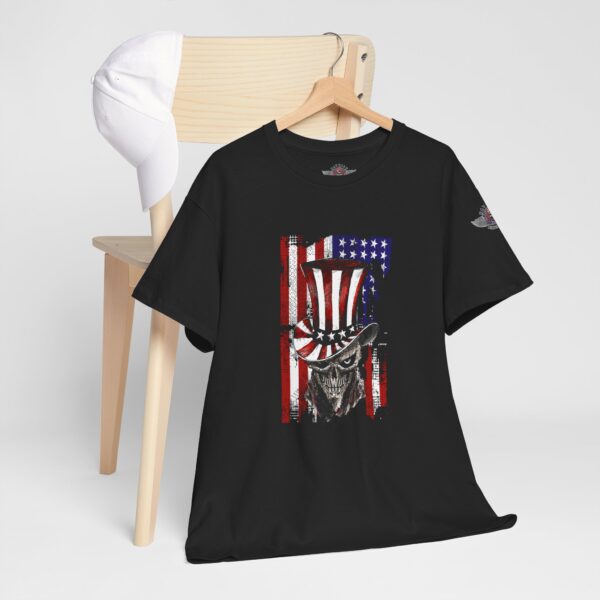 American Skull - Unisex Heavy Cotton Tee - Bold Political Statement T-Shirt for Patriots, Gifts for Supporters, Political Apparel, Casual Wear, Election [...] - Image 5