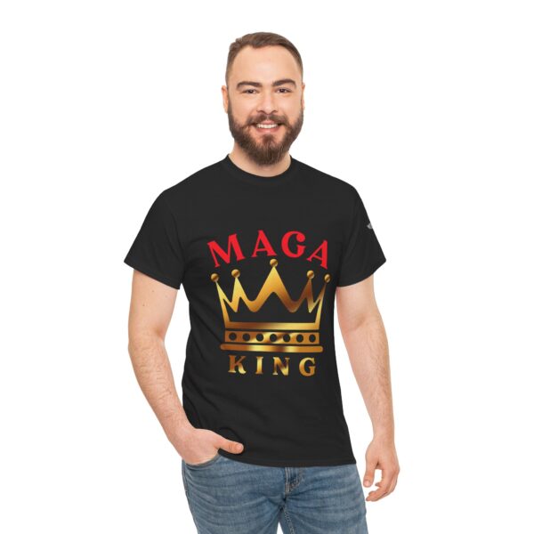 Maga King 1 - Unisex Heavy Cotton Tee - Bold Political Statement T-Shirt for Patriots, Gifts for Supporters, Political Apparel, Casual Wear, Election [...] - Image 6