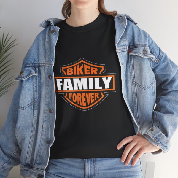 Biker Family Forever - Unisex Heavy Cotton Tee - Unisex Heavy Cotton Tee - Motorcycle Statement T-Shirt for Bikers, Patriots, Gifts for Friends & Family, Casual Wear. - Image 7