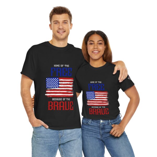 Home Of The Free, Because Of The Brave - Unisex Heavy Cotton Tee - Bold Political Statement T-Shirt for Patriots, Gifts for Supporters, Political Apparel, Casual Wear, Election [...] - Image 12