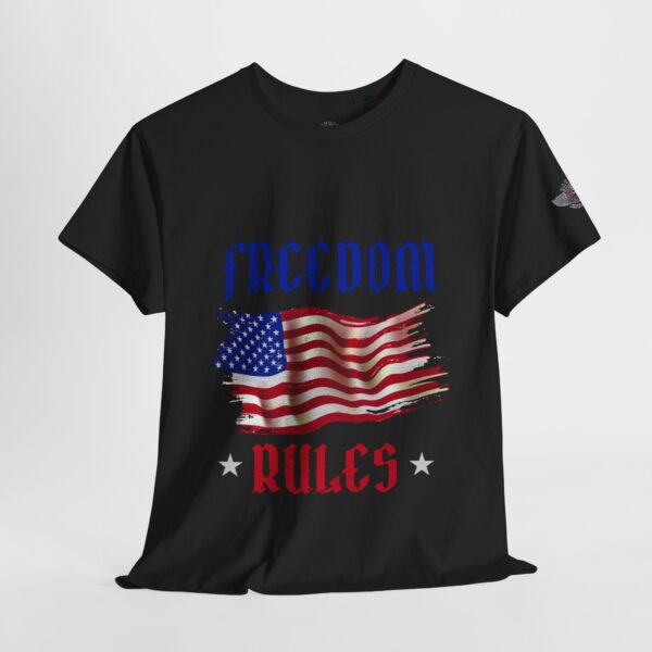 Freedom Rules - Unisex Heavy Cotton Tee - Bold Political Statement T-Shirt for Patriots, Gifts for Supporters, Political Apparel, Casual Wear, Election [...] - Image 4