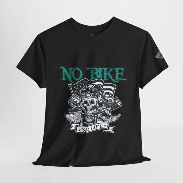 No Bike No Life - Unisex Heavy Cotton Tee - Motorcycle Statement T-Shirt for Bikers, Patriots, Gifts for Friends & Family, Casual Wear. - Image 4