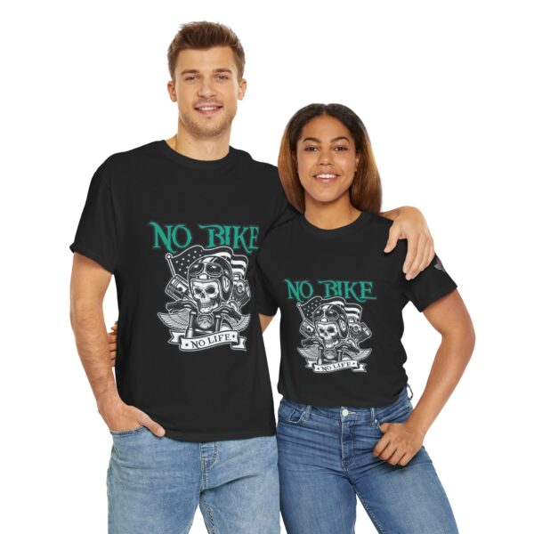No Bike No Life - Unisex Heavy Cotton Tee - Motorcycle Statement T-Shirt for Bikers, Patriots, Gifts for Friends & Family, Casual Wear. - Image 12