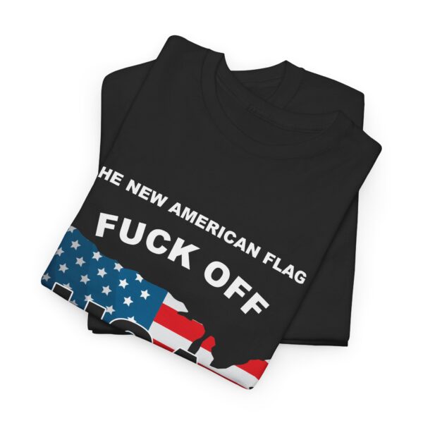 New USA Flag/BBN Unisex Heavy Cotton Tee Printed on Two Sides - Black - Image 9