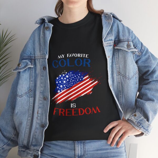 My Favorite Color Is Freedom - Unisex Heavy Cotton Tee - Bold Political Statement T-Shirt for Patriots, Gifts for Supporters, Political Apparel, Casual Wear, Election [...] - Image 7