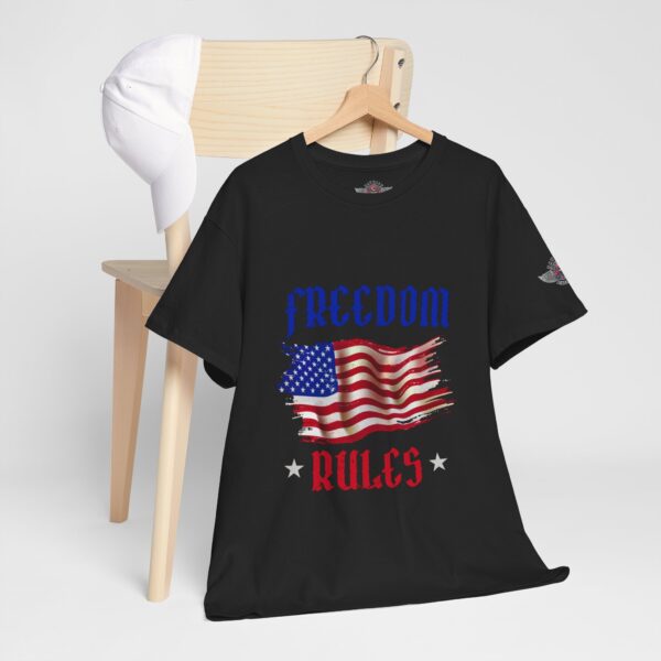 Freedom Rules - Unisex Heavy Cotton Tee - Bold Political Statement T-Shirt for Patriots, Gifts for Supporters, Political Apparel, Casual Wear, Election [...] - Image 5
