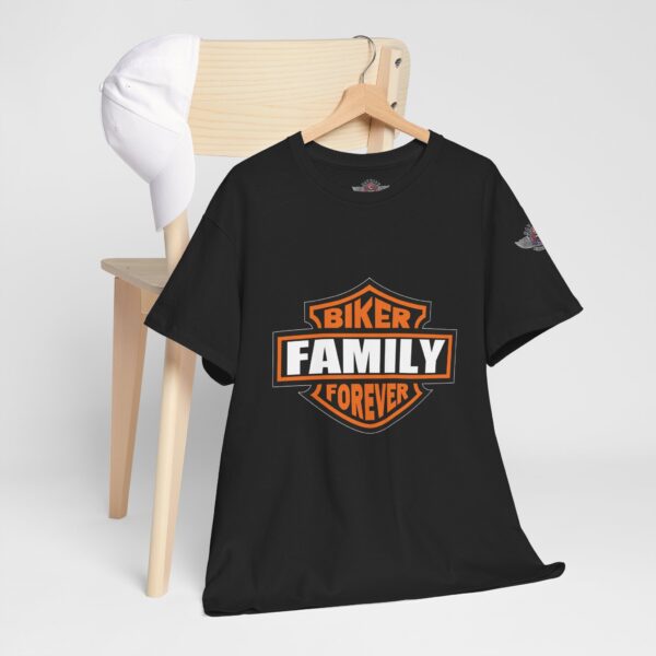 Biker Family Forever - Unisex Heavy Cotton Tee - Unisex Heavy Cotton Tee - Motorcycle Statement T-Shirt for Bikers, Patriots, Gifts for Friends & Family, Casual Wear. - Image 5