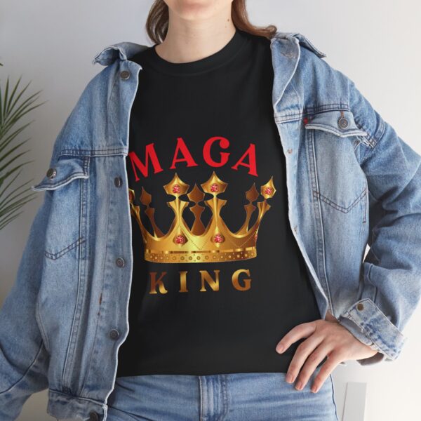 Maga King 2 - Unisex Heavy Cotton Tee - Bold Political Statement T-Shirt for Patriots, Gifts for Supporters, Political Apparel, Casual Wear, Election [...] - Image 7