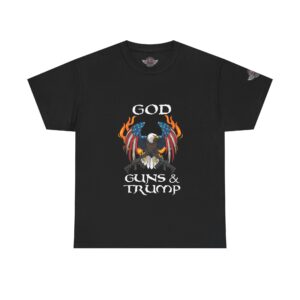 God, Guns & Trump - Unisex Heavy Cotton Tee - Bold Political Statement T-Shirt for Patriots, Gifts for Supporters, Political Apparel, Casual Wear, Election [...]