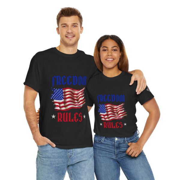 Freedom Rules - Unisex Heavy Cotton Tee - Bold Political Statement T-Shirt for Patriots, Gifts for Supporters, Political Apparel, Casual Wear, Election [...] - Image 12