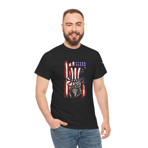 American Skull - Unisex Heavy Cotton Tee - Bold Political Statement T-Shirt for Patriots, Gifts for Supporters, Political Apparel, Casual Wear, Election [...] - Image 6