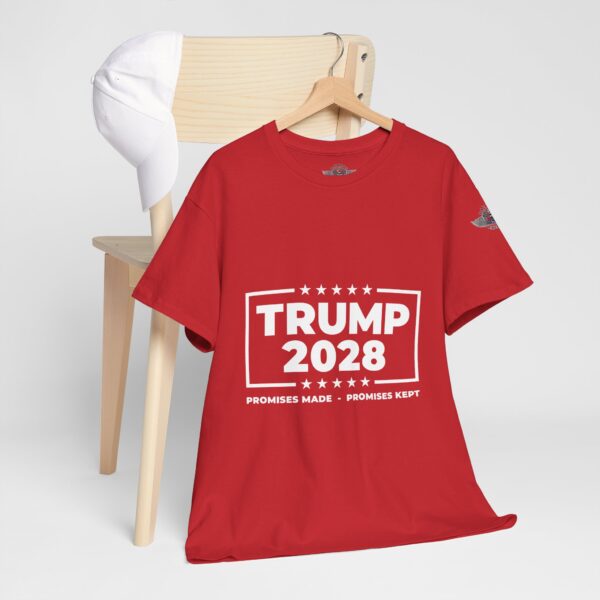 Trump 2028 "Promises Made - Promises Kept" Unisex Heavy Cotton Tee - Bold Political Statement T-Shirt for Patriots, Gifts for Supporters, Political Apparel, Casual Wear, Election [...] - Image 5