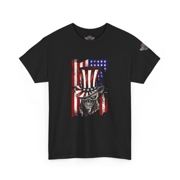 American Skull - Unisex Heavy Cotton Tee - Bold Political Statement T-Shirt for Patriots, Gifts for Supporters, Political Apparel, Casual Wear, Election [...] - Image 2
