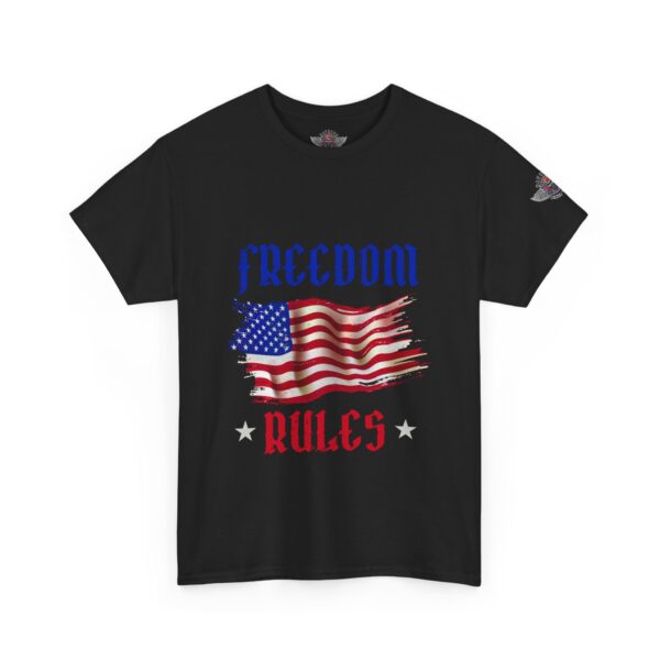 Freedom Rules - Unisex Heavy Cotton Tee - Bold Political Statement T-Shirt for Patriots, Gifts for Supporters, Political Apparel, Casual Wear, Election [...] - Image 2
