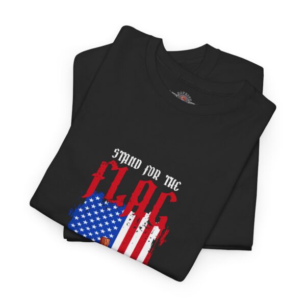 Stand For The Flag, Kneel For The Cross - Unisex Heavy Cotton Tee - Bold Political Statement T-Shirt for Patriots, Gifts for Supporters, Political Apparel, Casual Wear, Election [...] - Image 3