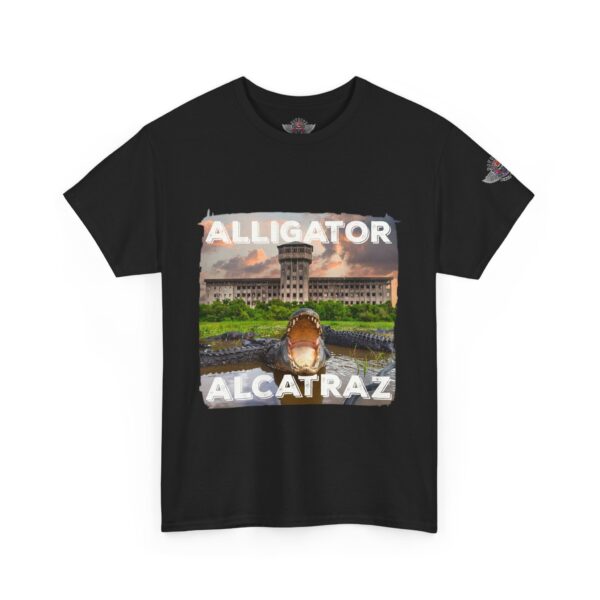 Alligator Alcatraz - Unisex Heavy Cotton Tee - Bold Political Statement T-Shirt for Patriots, Gifts for Supporters, Political Apparel, Casual Wear, Election [...] - Image 2
