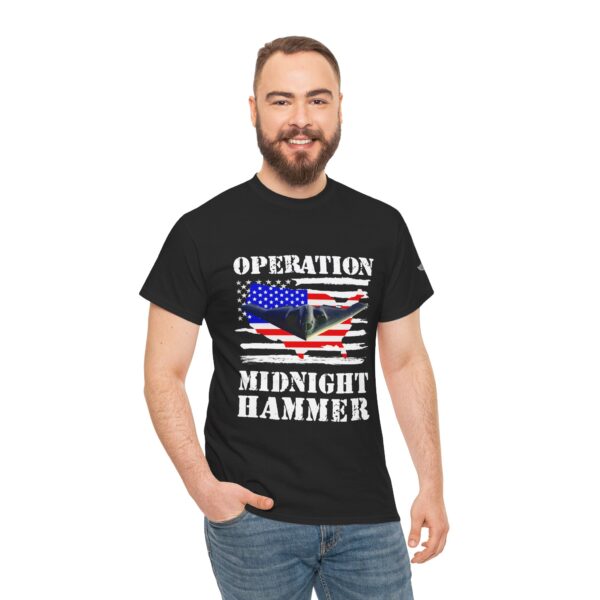 Operation Midnight Hammer - Unisex Heavy Cotton Tee - Bold Political Statement T-Shirt for Patriots, Gifts for Supporters, Political Apparel, Casual Wear, Election [...] - Image 6