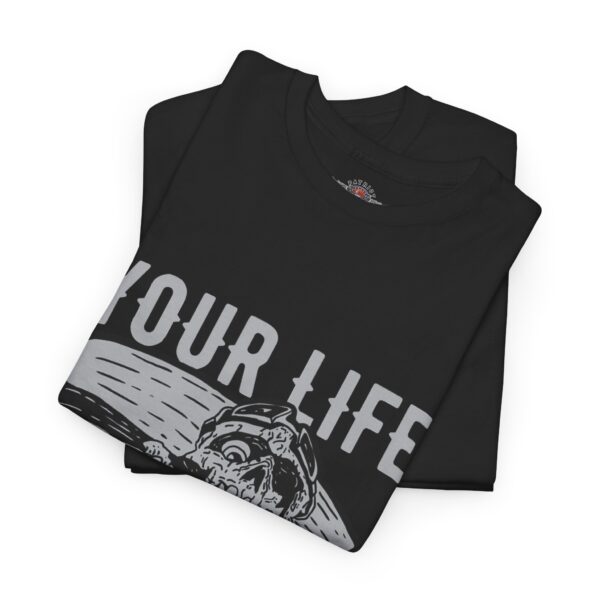Your Life Your Rules - Unisex Heavy Cotton Tee - Motorcycle Statement T-Shirt for Bikers, Patriots, Gifts for Friends & Family, Casual Wear. - Image 3