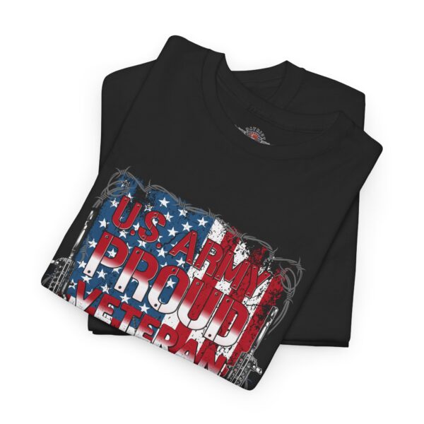 US Army, Proud Veteran - Unisex Heavy Cotton Tee - Bold Political Statement T-Shirt for Patriots, Gifts for Supporters, Political Apparel, Casual Wear, Election [...] - Image 3