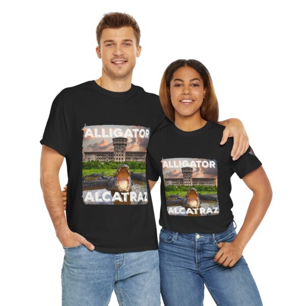 Alligator Alcatraz - Unisex Heavy Cotton Tee - Bold Political Statement T-Shirt for Patriots, Gifts for Supporters, Political Apparel, Casual Wear, Election [...] - Image 12