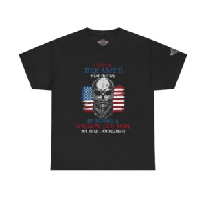 I Never Dreamed That One Day I'd Become A Grumpy Old Man But Here I Am Killing It - Unisex Heavy Cotton Tee - Bold Political Statement T-Shirt for Patriots, Gifts for Supporters, Political Apparel, Casual Wear, Election [...]
