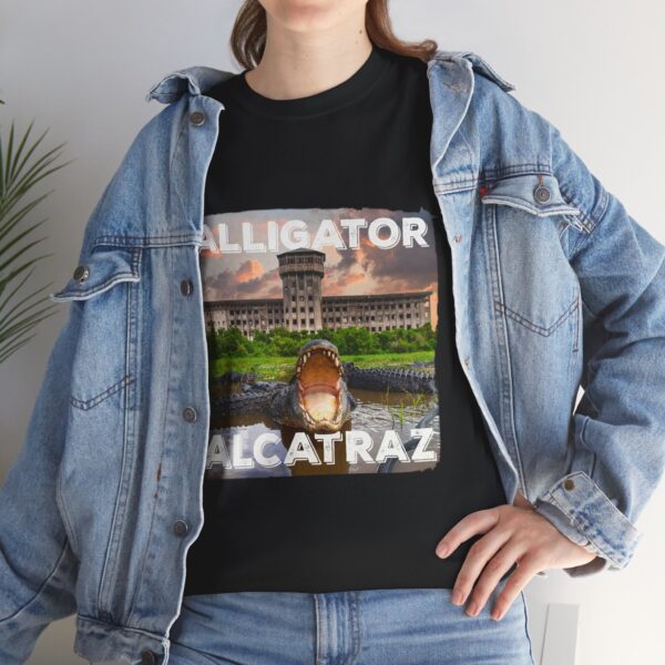 Alligator Alcatraz - Unisex Heavy Cotton Tee - Bold Political Statement T-Shirt for Patriots, Gifts for Supporters, Political Apparel, Casual Wear, Election [...] - Image 7