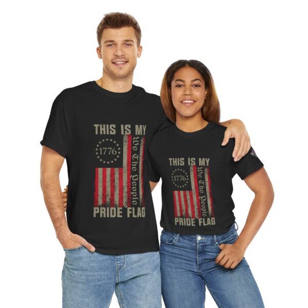 This Is My Pride Flag, We The People - Unisex Heavy Cotton Tee - Bold Political Statement T-Shirt for Patriots, Gifts for Supporters, Political Apparel, Casual Wear, Election [...] - Image 12