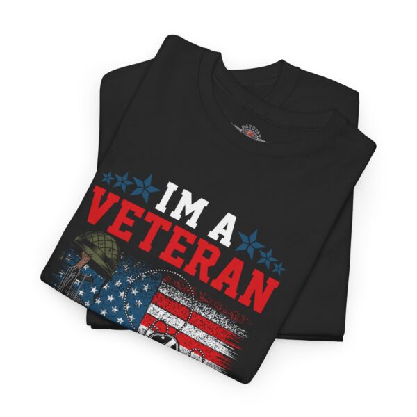 I'm A Veteran, I Served, I Sacrificed, I Regret Nothing - Unisex Heavy Cotton Tee - Bold Political Statement T-Shirt for Patriots, Gifts for Supporters, Political Apparel, Casual Wear, Election [...] - Image 3