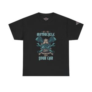 Yes, My Motorcycle Cost More Than Your Car - Unisex Heavy Cotton Tee - Motorcycle Statement T-Shirt for Bikers, Patriots, Gifts for Friends & Family, Casual Wear.