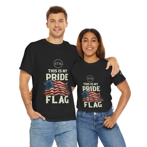 This Is My Pride Flag - Unisex Heavy Cotton Tee - Bold Political Statement T-Shirt for Patriots, Gifts for Supporters, Political Apparel, Casual Wear, Election [...] - Image 12
