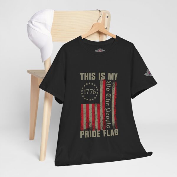 This Is My Pride Flag, We The People - Unisex Heavy Cotton Tee - Bold Political Statement T-Shirt for Patriots, Gifts for Supporters, Political Apparel, Casual Wear, Election [...] - Image 5