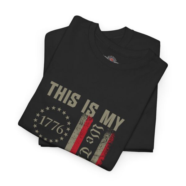 This Is My Pride Flag, We The People - Unisex Heavy Cotton Tee - Bold Political Statement T-Shirt for Patriots, Gifts for Supporters, Political Apparel, Casual Wear, Election [...] - Image 3