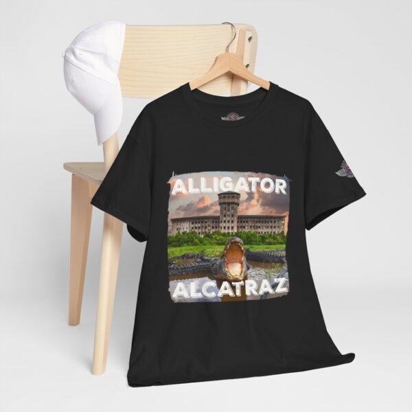 Alligator Alcatraz - Unisex Heavy Cotton Tee - Bold Political Statement T-Shirt for Patriots, Gifts for Supporters, Political Apparel, Casual Wear, Election [...] - Image 5