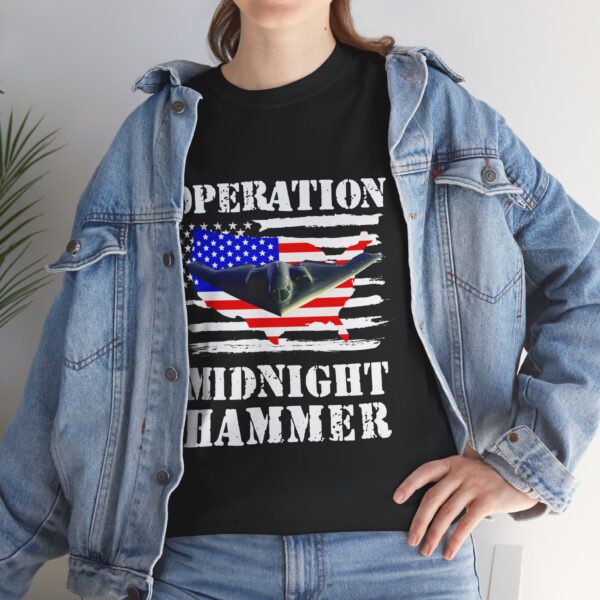 Operation Midnight Hammer - Unisex Heavy Cotton Tee - Bold Political Statement T-Shirt for Patriots, Gifts for Supporters, Political Apparel, Casual Wear, Election [...] - Image 7