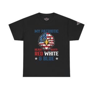 My Patriotic Heart Beats Red, White, & Blue - Unisex Heavy Cotton Tee - Bold Political Statement T-Shirt for Patriots, Gifts for Supporters, Political Apparel, Casual Wear, Election [...]
