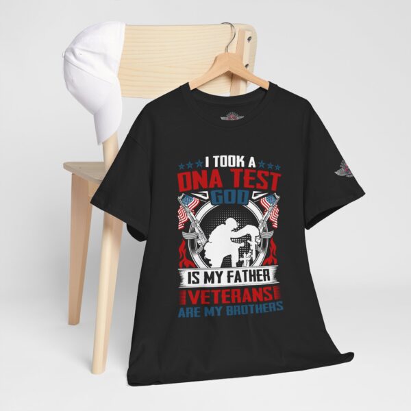 I Took A DNA Test, God Is My Father, Veterans Are My Brothers - Unisex Heavy Cotton Tee - Bold Political Statement T-Shirt for Patriots, Gifts for Supporters, Political Apparel, Casual Wear, Election [...] - Image 5