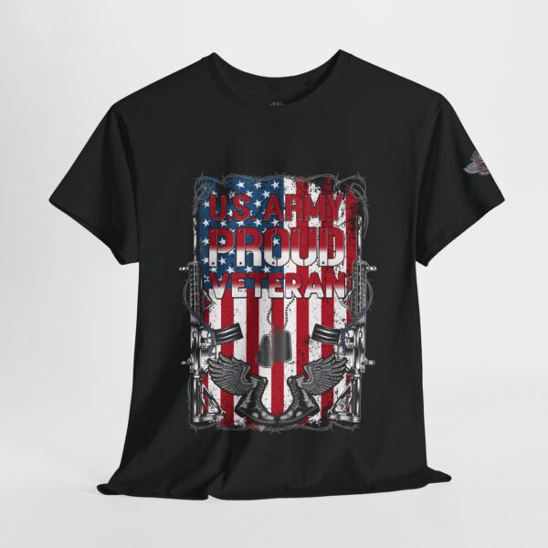 US Army, Proud Veteran - Unisex Heavy Cotton Tee - Bold Political Statement T-Shirt for Patriots, Gifts for Supporters, Political Apparel, Casual Wear, Election [...] - Image 4