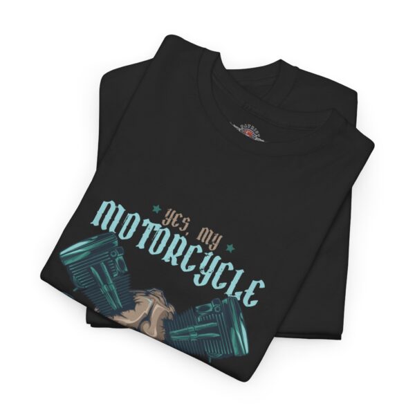 Yes, My Motorcycle Cost More Than Your Car - Unisex Heavy Cotton Tee - Motorcycle Statement T-Shirt for Bikers, Patriots, Gifts for Friends & Family, Casual Wear. - Image 3