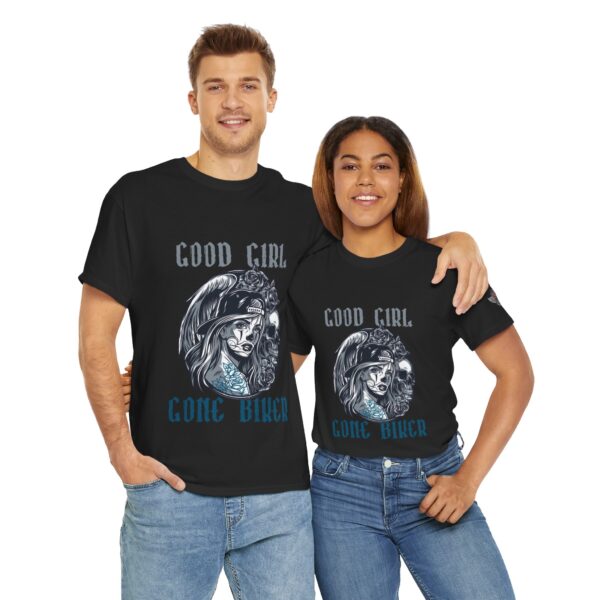 Good Girl Gone Biker - Unisex Heavy Cotton Tee - Motorcycle Statement T-Shirt for Bikers, Patriots, Gifts for Friends & Family, Casual Wear. - Image 11
