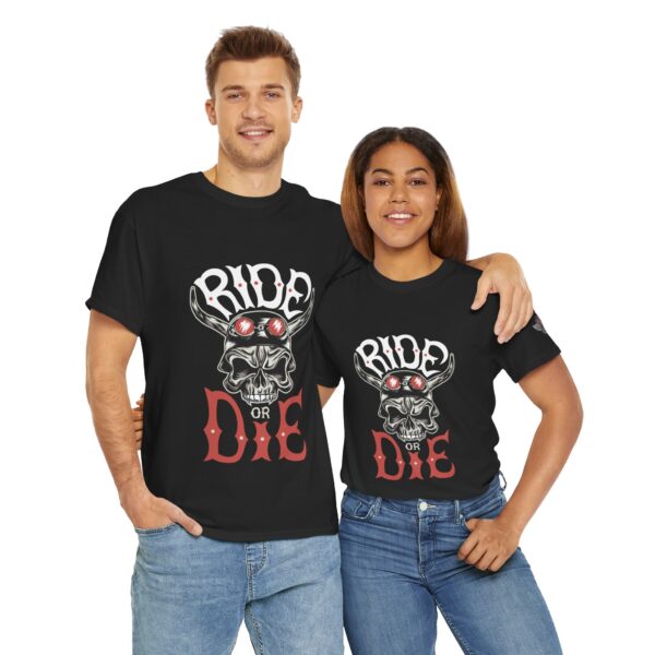 Ride or Die - Unisex Heavy Cotton Tee - Motorcycle Statement T-Shirt for Bikers, Patriots, Gifts for Friends & Family, Casual Wear. - Image 11